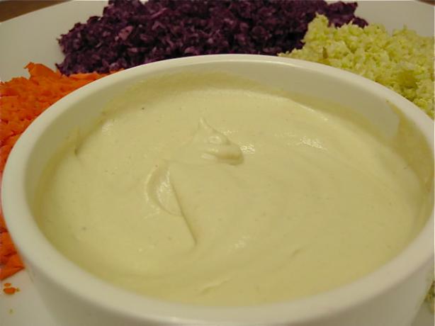 Basic Raw Vegan Mayonnaise. Photo by The Blender Girl