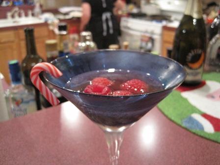 Santa Hat Cocktail With a Candy Cane. Photo by CIndytc