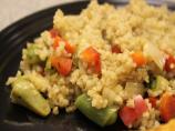 Bulgur Pilaf With Pea Pods. Photo by brokenburner