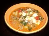 Italian Sausage and Shrimp Soup