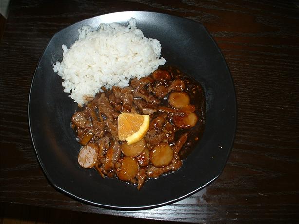 Szechuan Crispy Orange Beef. Photo by Miraklegirl