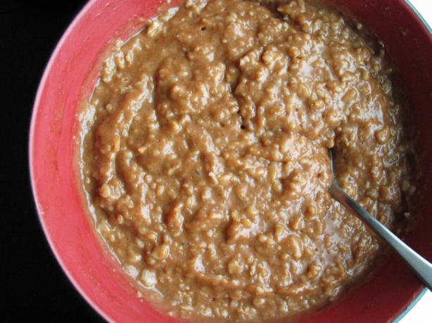 Natural Chocolate Peanut Butter Oatmeal. Photo by flower7