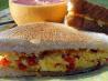 Scrambled Egg Sandwiches (With Onions and Red Peppers)