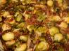Roasted Brussels Sprouts W/ Bacon & Shallots. Recipe by Absinthe27