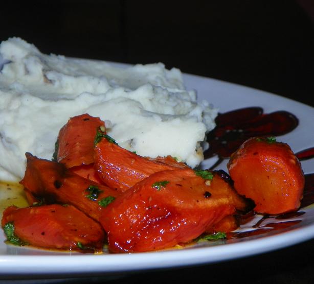 Sticky Glazed Carrots. Photo by Baby Kato