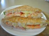 Grilled Cheddar, Tomato and Bacon Sandwiches