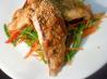 Miso Fish With Snow Peas Salad. Recipe by I'mPat