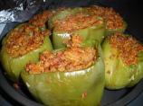 Soy and Bulgur Stuffed Peppers