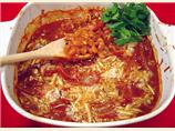 Apple Topped Baked Beans