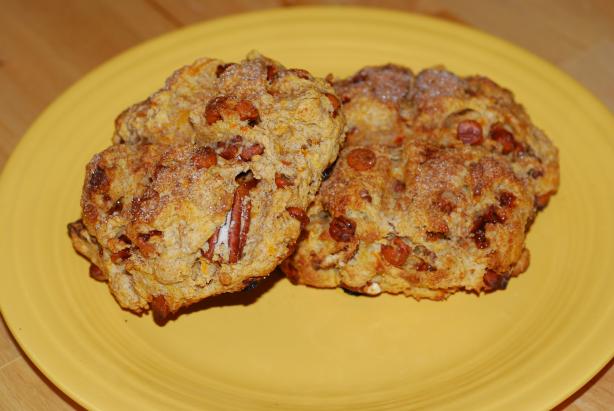 Maple Cinnamon Sweet Potato Scones With Pecans. Photo by Katzen