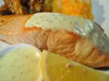 Salmon With a Creamy Lemon Mustard Sauce