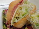 Ham, Hard Salami and Provolone Hoagie