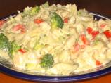 Creamy Chicken/Brocolli/Pepper and Farfelle Noodles