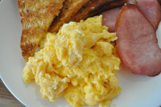 Cheesy Scrambled Eggs. Photo by I'mPat