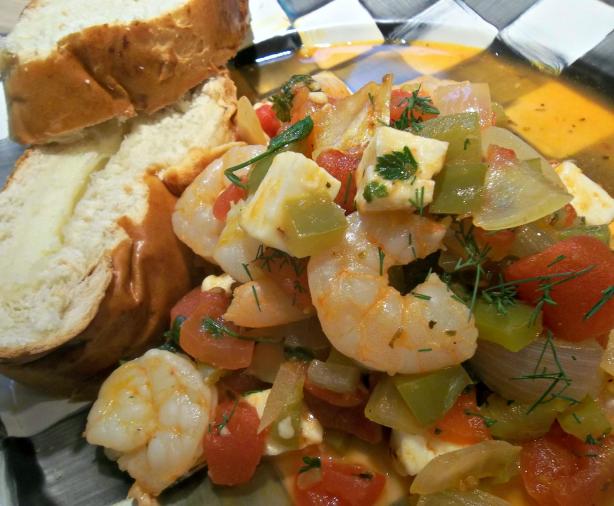 Greek-Style Shrimp With Tomatoes and Feta-America's Test Kitchen. Photo by FLKeysJen