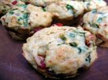 Savory Spinach, Feta, and Roasted Red Pepper Muffins