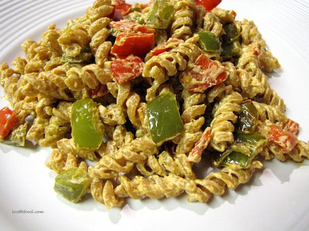 Bell Pepper Cream Cheese Pasta. Photo by loof