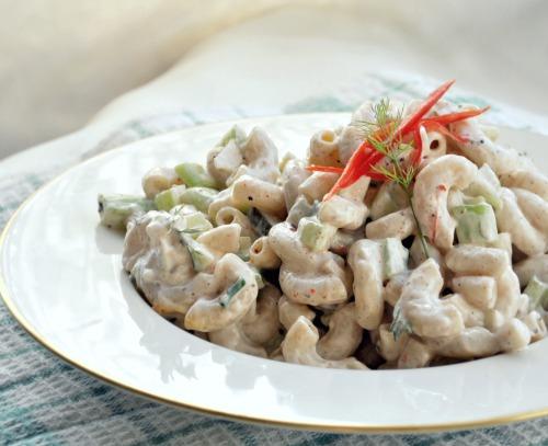 The Wahlberg's Macaroni Salad. Photo by Andi of Longmeadow Farm