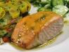 Roasted Salmon With Sweet-N-Hot Mustard Glaze - Robin Miller