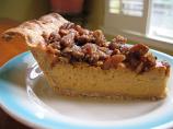 Pumpkin Pie With Pecan Streusel Topping