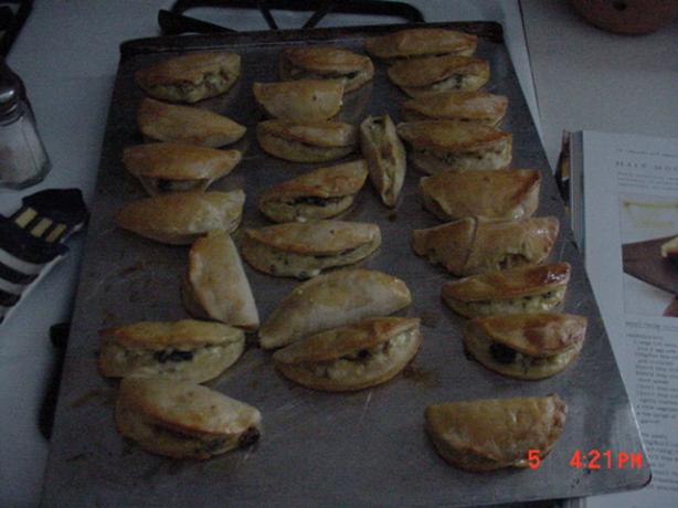 Appetizers  Half-Moon Cheese Pies. Photo by Timothy J Higgins Eva