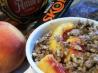 Peach Crisp With Toffee, Pecans & Amaretto. Recipe by swissms