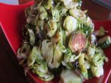 Roasted Sliced Brussels Sprouts With Garlic