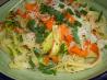 Zucchini & Carrot Ribbon Fettucini. Recipe by HokiesLady
