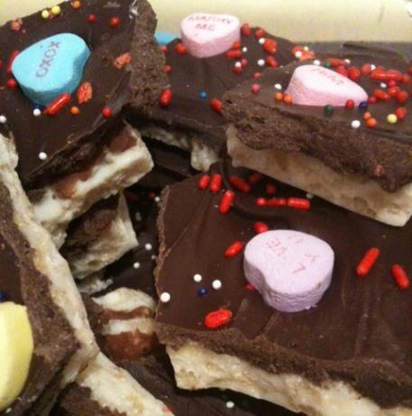 Chocolate Valentine Bark. Photo by Greeny4444