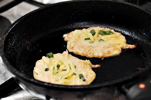 Cheesy Cornflakes Pancakes. Photo by patrod