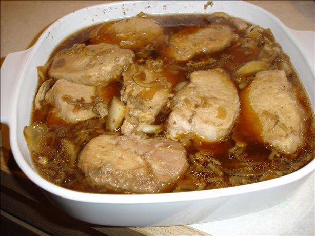 So Easy It's Shameful Crock Pot Onion Chops. Photo by Bec