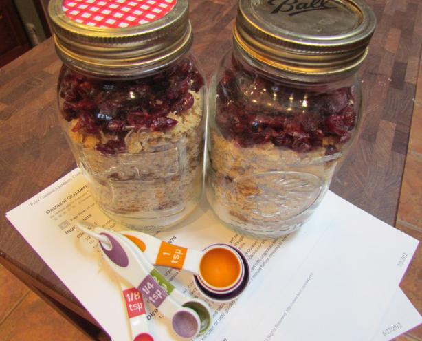 Oatmeal Cranberry Cookie Mix. Photo by BakinBaby