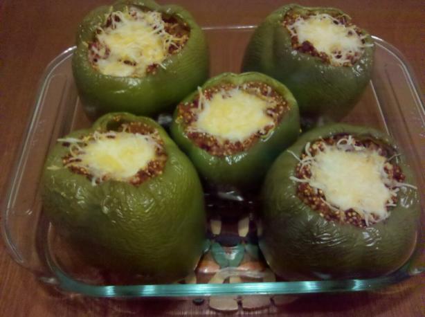 Healthy Quinoa and Ground Turkey Stuffed Peppers. Photo by vicious_villain