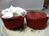 Red Velvet Cheesecake Cupcakes. Recipe by Chef David Marion(alton brown wannabe)