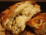 Cheesy Bread With Scallions