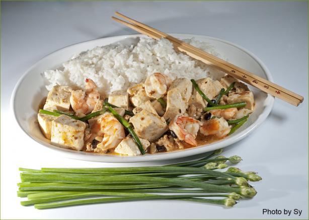 Mapo Tofu With Shrimp Japanese-Sichuan Style. Photo by Skipper/Sy