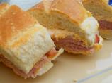 Top to Bottom Ham & Cheese Sandwich