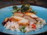 Sweet Chili Chicken With Asian Vegetable Rice
