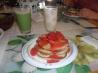 Strawberry Pancakes With Strawberry Syrup. Recipe by lanemalori@yahoo.com