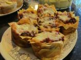 Lasagna Cupcake With Roasted Veggies