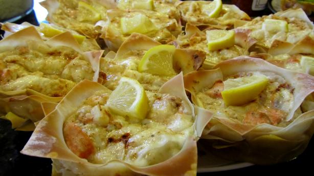 Lasagna Cupcakes Wih Seafood. Photo by Rita~