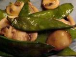 Teriyaki Snow Peas and Mushrooms