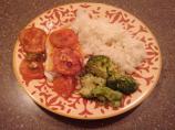 Baked Cod With Tomato and Green Onion