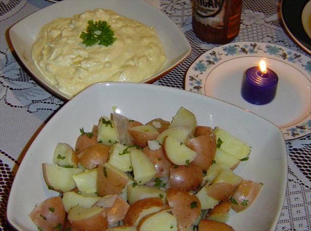 New Potatoes With Three-Cheese Fondue. Photo by A Good Thing