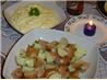 New Potatoes With Three-Cheese Fondue
