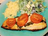 Grilled Salmon With Tomatoes and Basil Recipe