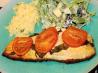 Grilled Salmon With Tomatoes and Basil Recipe. Recipe by Melanie D