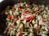 Favas a Portugueasa  ( Broad Beans With Bacon and Herbs ). Recipe by Brian Holley