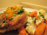 Triple Orange Glazed Pork Chops