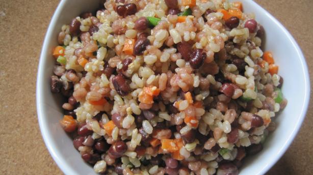 Adzuki Bean, Brown Rice Barley Salad. Photo by magpie diner
